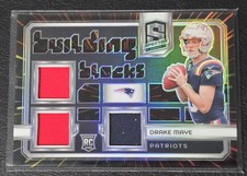 2024 Panini Spectra #BB-DME Drake Maye Building Blocks Hyper #/75 picture