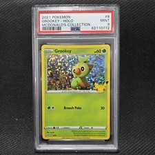 2021 Pokemon: GROOKEY 8/25 - [HOLO Rare] - [McDonald's 25th] - Mint PSA 9 picture