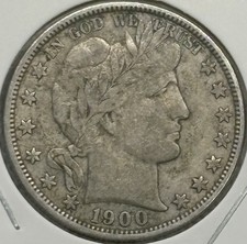 1900 O Barber Half Dollar, 90% Silver, F/VF Condition, Nice, Low Mintage 🔥 picture