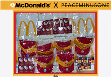 ON HAND) G-DRAGON GD McDonald's x PEACEMINUSONE PHOTOCARD PIN SET BALL CAP picture