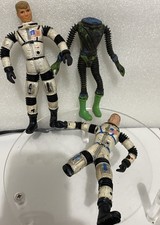 Vintage Mattel Major Matt Mason 1966 Action Figures Lot of 3 Damaged picture