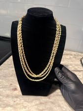 14k Gold Plated Brass Rope (All 3 Included) picture