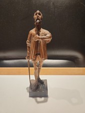 Vintage Ouro Artesania Don Quixote Hand Carved Wooden Figurine Model # 580 Spain picture