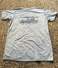 Patagonia Men’s Gray Graphic Logo Crew Neck Short Sleeve T-Shirt Size S picture
