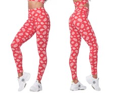 Zumba XO Love High Waisted Ankle Leggings - Fire Red ~XS S L XL ~ New picture