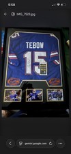 Jordan Tim Tebow Home Florida Gators Jersey Signed Jsa Coa Custom Framed picture