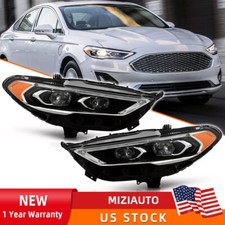 For 2017-2020 Ford Fusion Full LED DRL Projector Headlight Headlamp Left & Right picture