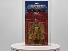 1982 Mattel MOTU Masters of the Universe Teela Carded CAS 85 Broken Bubble picture