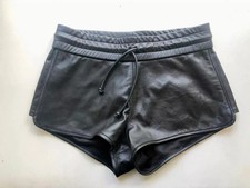 Vintage leather shorts for Women's| Real Soft Lambskin Premium Leather Shorts 34 picture