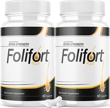 Folifort Hair Growth Pills Felfort Extra Strength Vitamins Supplement (2 Pack) picture