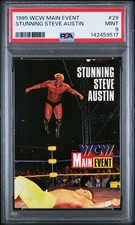Stone Cold Steve Austin 1995 Cardz Wcw Main Event #29 Rookie PSA 9 picture