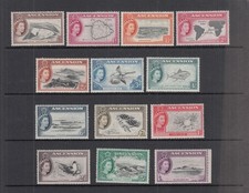 Ascension 1956 Set MH ( top 2 values are MNH). SG 57- 69 . Cat £160 picture