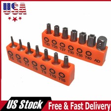 14 Torx Bit Set Torq Hex Star Spanner Tri Wing Screwdriver Tamper Proof Security picture
