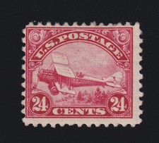 US Airmail Stamp Scott #C6 MH tear at top left picture