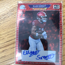 Leaf 2024 Metal Collective Pro Set 89A-ES1 Auto Elijah Sarratt Red Shimmer /5 picture