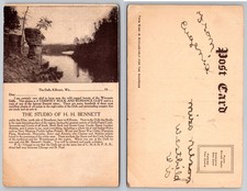 Standard Chimney Rock Romance Cliff Wisconsin Dells Kilbourn Postcard picture