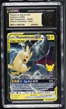 CGC PRISTINE 10 Pikachu & Zekrom GX: 30th Celebration ENGLISH (2026) #33/181 picture