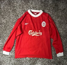Vintage Original Reebok 1998-2000 Liverpool FC Home Long Sleeve Jersey Size XL picture
