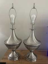 2 VINTAGE STIFFEL PEWTER TABLE LAMPS 37