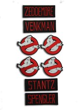 Ghostbusters Costume Accurate Name and Logo Patch Set , 8 Embroidered Badges picture