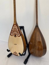 Kazakh Dombra 98cm Traditional 2-String Instrument Walnut Wood 19 Frets + Case picture