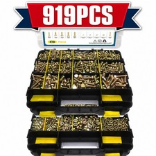919 Pcs Grade 8.8 Metric Bolt Assortment, M4 M5 M6 M8 Heavy Duty  Nuts Kit picture