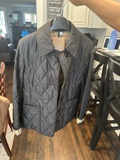 New Burberry Black Fernleigh Quilted Jacket with Button Closure, Size US Small”, picture