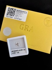 GRA Certified Moissanite Asscher 1.0ct D VVS1 picture