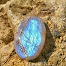 Natural Moonstone Palm Stone Healing Crystal Tumbled Stone June Birthstone Gifts picture