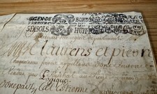 1702 French Vellum Royal Court Appeal Manuscript Bordeaux Ornate Fiscal Stamps picture