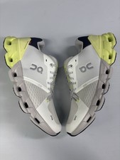 Size 11M - On Cloudflyer Mens Running Shoes White Lime Sneakers - FAST SHIPPING picture