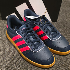 adidas Breaknet Sleek J Kids Low Top Lace-Up Sneakers Navy Pink US 6 JQ3053 picture