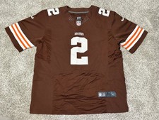 Nike Cleveland BROWNS Johnny MANZIEL #2 On Field NFL Sz 56 Jersey 2XL / 3XL picture