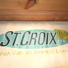 St. Croix Rods Dealer display banner. picture