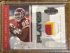 Tony Gonzalez 2003 Playoff Honors #PP-34 Plates /52 MEM Chiefs D10 picture