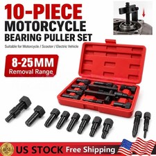 10 Piece Motorcycle Blind Inner Bearing Puller Tool Kit Removal Tool 8-25MM picture