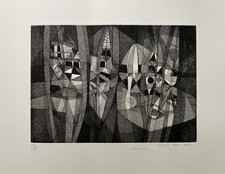 Jacques Henri Martin Signed Engraving Abstract Art Abstract Art Cubism Limousin picture