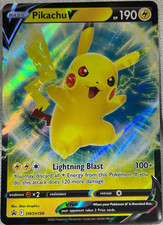 Pikachu V Black Star Promo - SWSH198 - Sword & Shield Pokemon 2022 picture