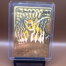Zeraora V  Gold Toned Foil Pokemon Card Fan Art Display Card HP742 159/203 picture