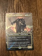Lord of the Rings Sauron the Dark Lord Showcase Surge Foil Edition 76 picture
