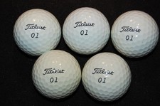 5   TITLEIST  EXP - 01  Experimental  used Golf Balls  AAAA - AAAAA picture