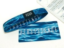 ZOX **PERSISTENCE** Silver Single Medium Wristband w/Card  NIP picture