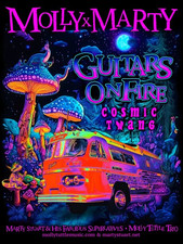 Molly Tuttle & Marty Stuart Guitars On Fire Cosmic Twang Tour Poster Poster picture