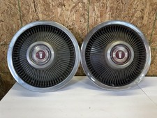 Vintage 1968-73 Pair Of Used Ford Galaxie Classic Spoke Wheel Covers Hubcaps picture