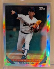 1999 Topps FINEST CHROME REFRACTOR #26 Nolan Ryan 1993 HOF RARE PARALLEL picture