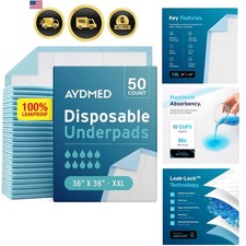 50 x Incontinence Underpads 36