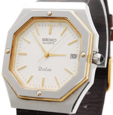 Vintage 1982 Seiko Dolce 9522-5020 Octagon Japan Men's Quartz Watch From Japan picture