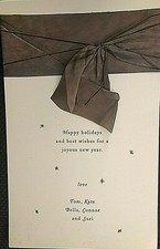 TOM CRUISE ORIG. INSANELY RARE EXTRAVAGANT FAMILY XMAS CARD W/KATIE & SURI picture