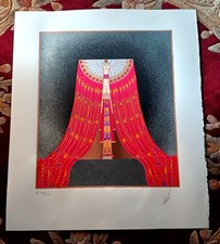 Erte Screenprint Poster RED SEA Signed Numbered AP 31/35 Gallery Mark 1985 26x22 picture