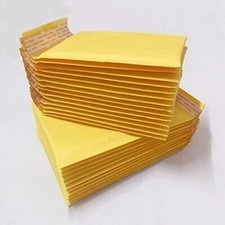 100 #000 4x8 SMALL SELF SEAL KRAFT BUBBLE MAILERS PADDED ENVELOPES 4